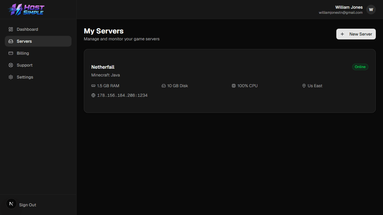 Server Deploys Instantly