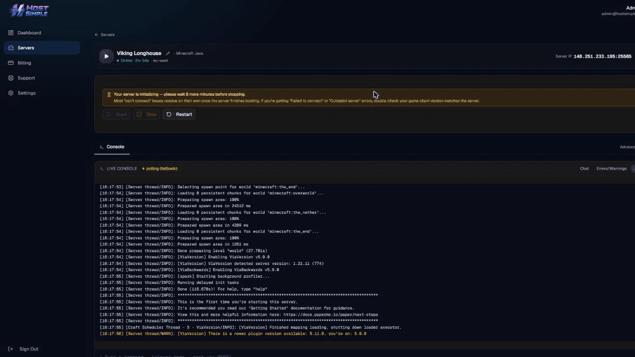 Manage Your Server